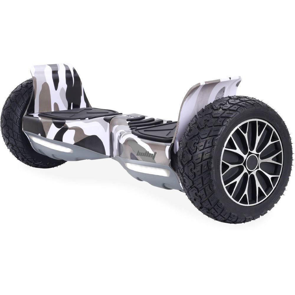 SX-4000 Hoverboard with 0.22m Wheels, 700W Motors, LED Lights, Camo Design