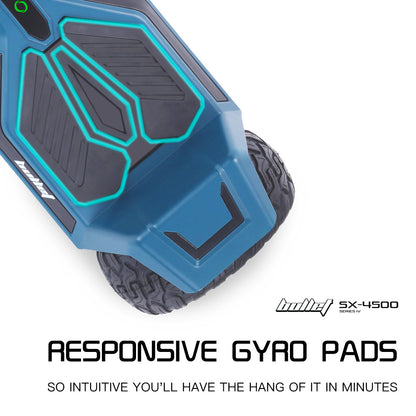 Advanced SX-4500 Hoverboard with 0.22m Wheels, 700W Motor, Self-Balancing, LED