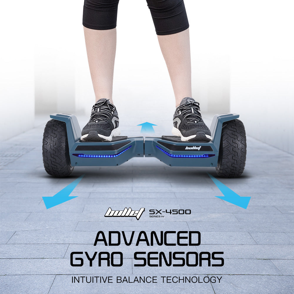 Advanced SX-4500 Hoverboard with 0.22m Wheels, 700W Motor, Self-Balancing, LED