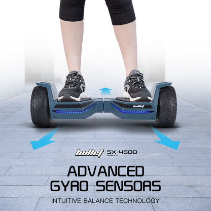 Advanced SX-4500 Hoverboard with 0.22m Wheels, 700W Motor, Self-Balancing, LED