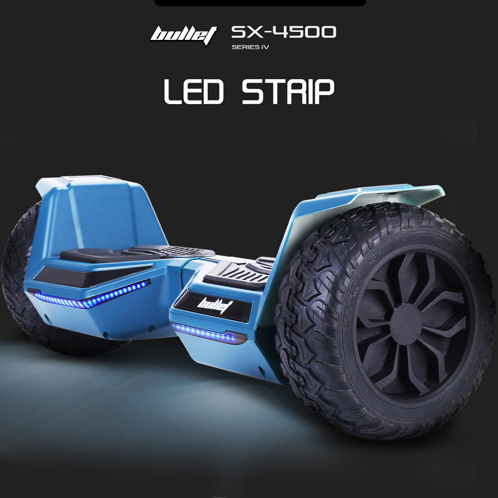 Advanced SX-4500 Hoverboard with 0.22m Wheels, 700W Motor, Self-Balancing, LED