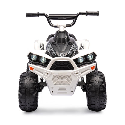 Electric Ride-On Quad Bike ATV Toy Car for Kids, White - 3km/h, 0.5m Height