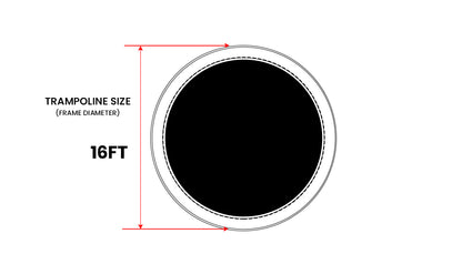 16m Universal Trampoline Safety Pad with Weatherproof PVC and EVA Foam