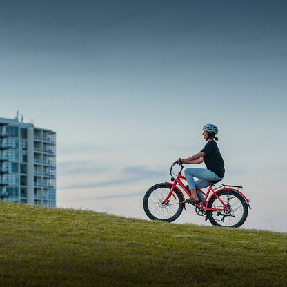 Vista 36V 250W Ladies Step-Through Electric Bike, 40km Range, Red