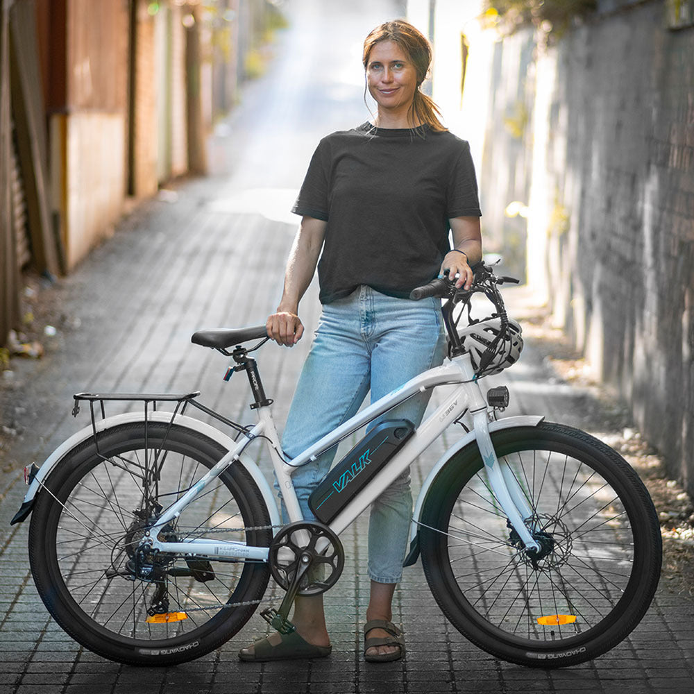 Vista 26" 36V 250W Step-Through Electric Bike - White, Up to 40km Range