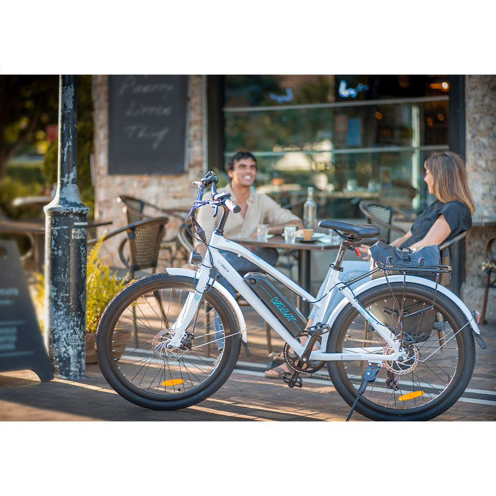 Vista 26" 36V 250W Step-Through Electric Bike - White, Up to 40km Range
