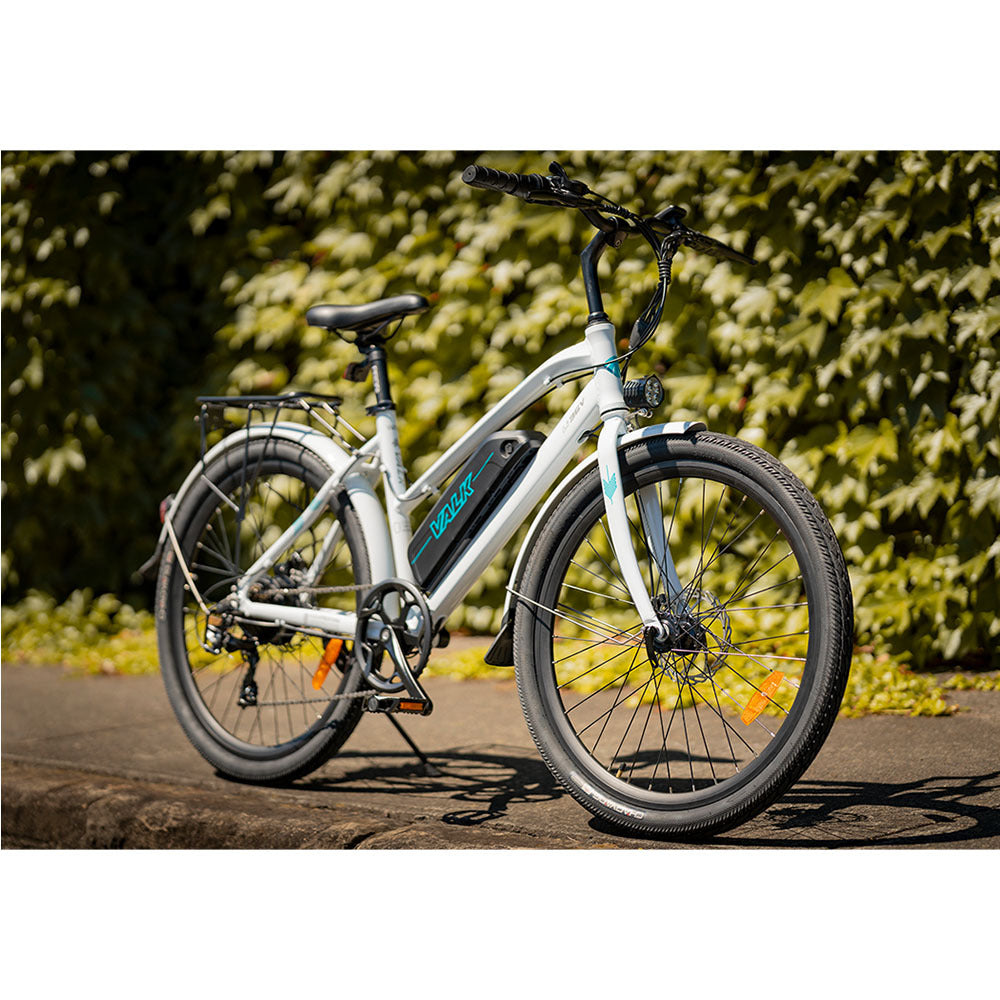 Vista 26" 36V 250W Step-Through Electric Bike - White, Up to 40km Range