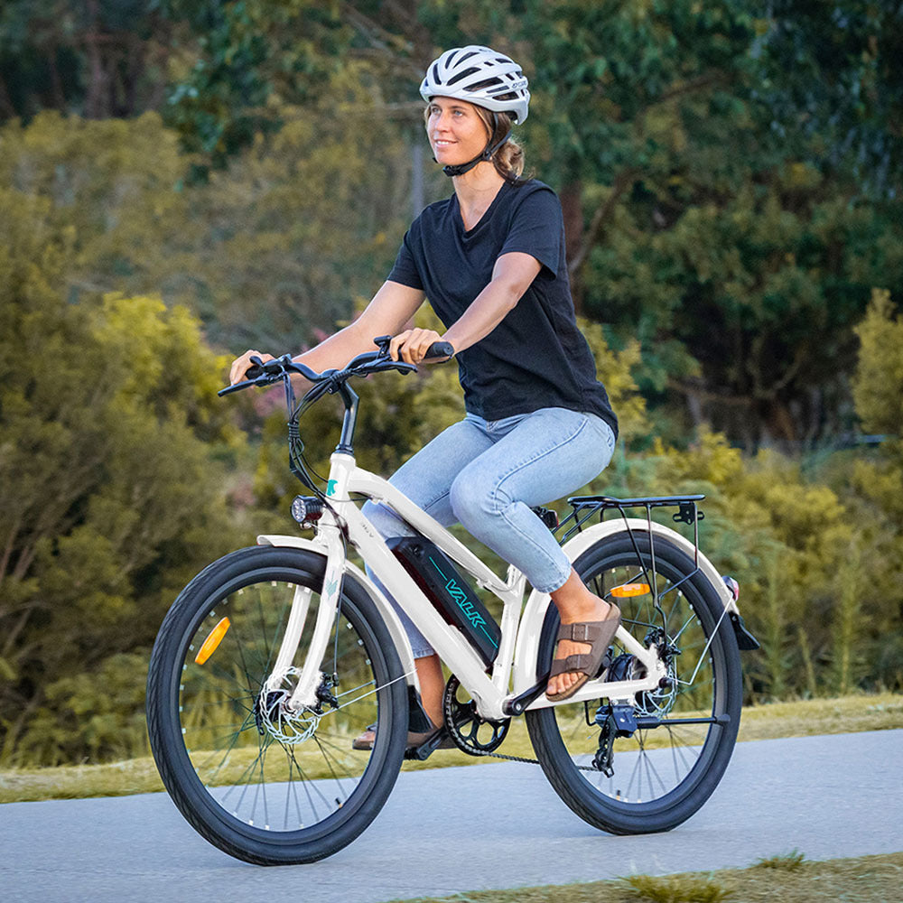 Vista 26" 36V 250W Step-Through Electric Bike - White, Up to 40km Range