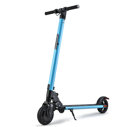 300W Electric Scooter with 0.17m Wheels, 10Ah Battery, Suspension, Blue