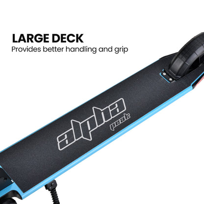 300W Electric Scooter with 0.17m Wheels, 10Ah Battery, Suspension, Blue
