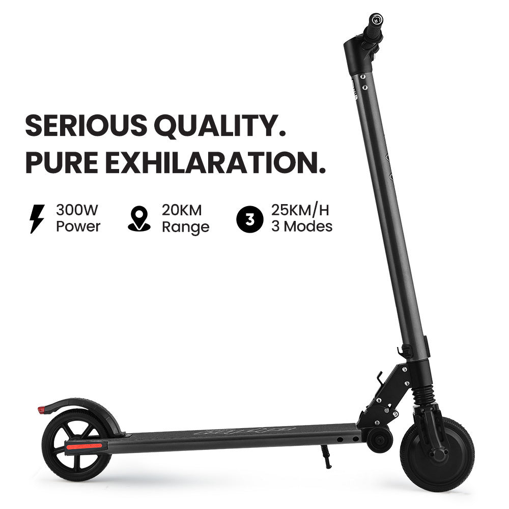 300W Electric Scooter with 10Ah Battery, Suspension, for Adults/Teens, Black