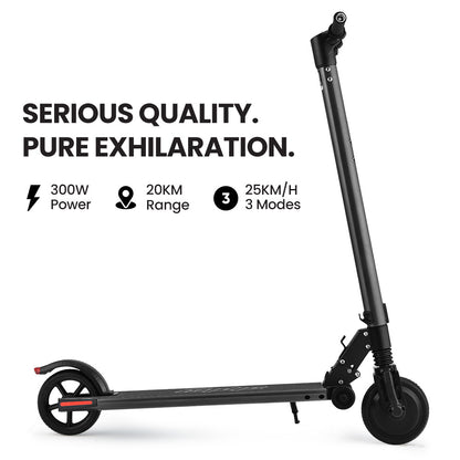 300W Electric Scooter with 10Ah Battery, Suspension, for Adults/Teens, Black