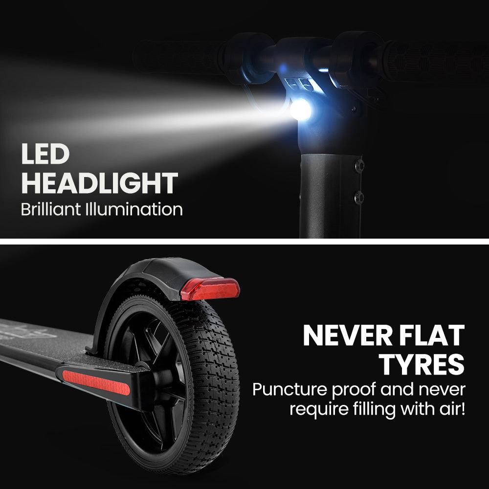 300W Electric Scooter with 10Ah Battery, Suspension, for Adults/Teens, Black