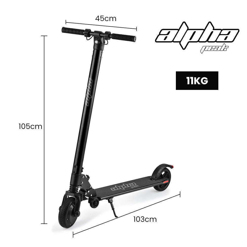300W Electric Scooter with 10Ah Battery, Suspension, for Adults/Teens, Black