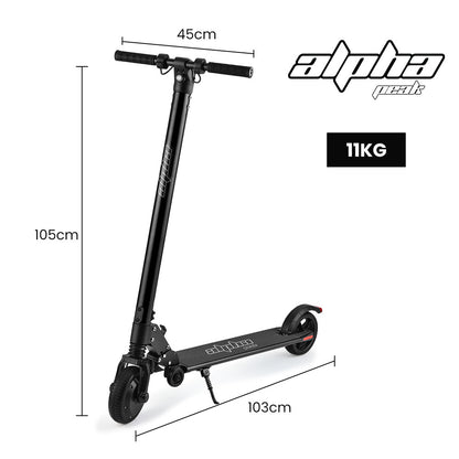 300W Electric Scooter with 10Ah Battery, Suspension, for Adults/Teens, Black