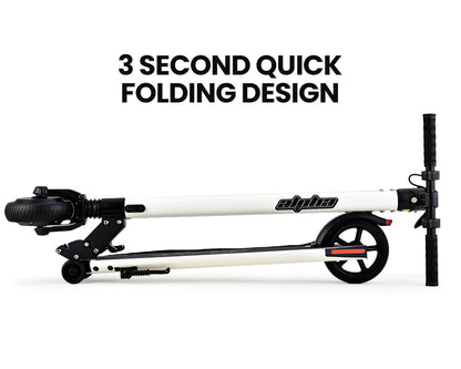 300W Electric Scooter, 10Ah Battery, Suspension, Adults/Teens, White, 6.5m Tyres