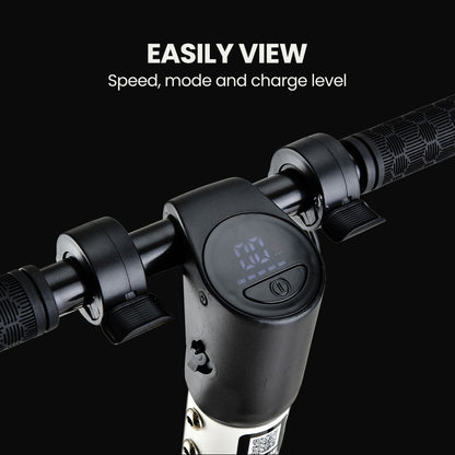300W Electric Scooter, 10Ah Battery, Suspension, Adults/Teens, White, 6.5m Tyres