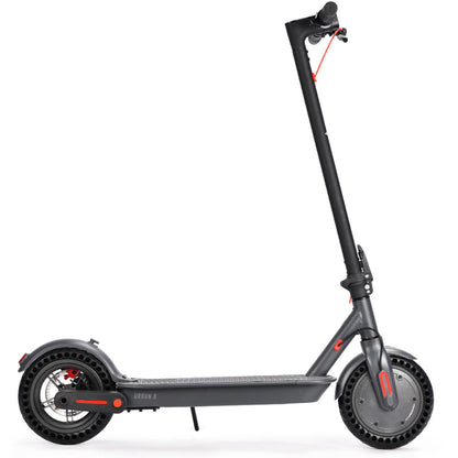 Urban Electric Scooter with 350W Motor, 25km Range, 0.22m Wheels, Grey