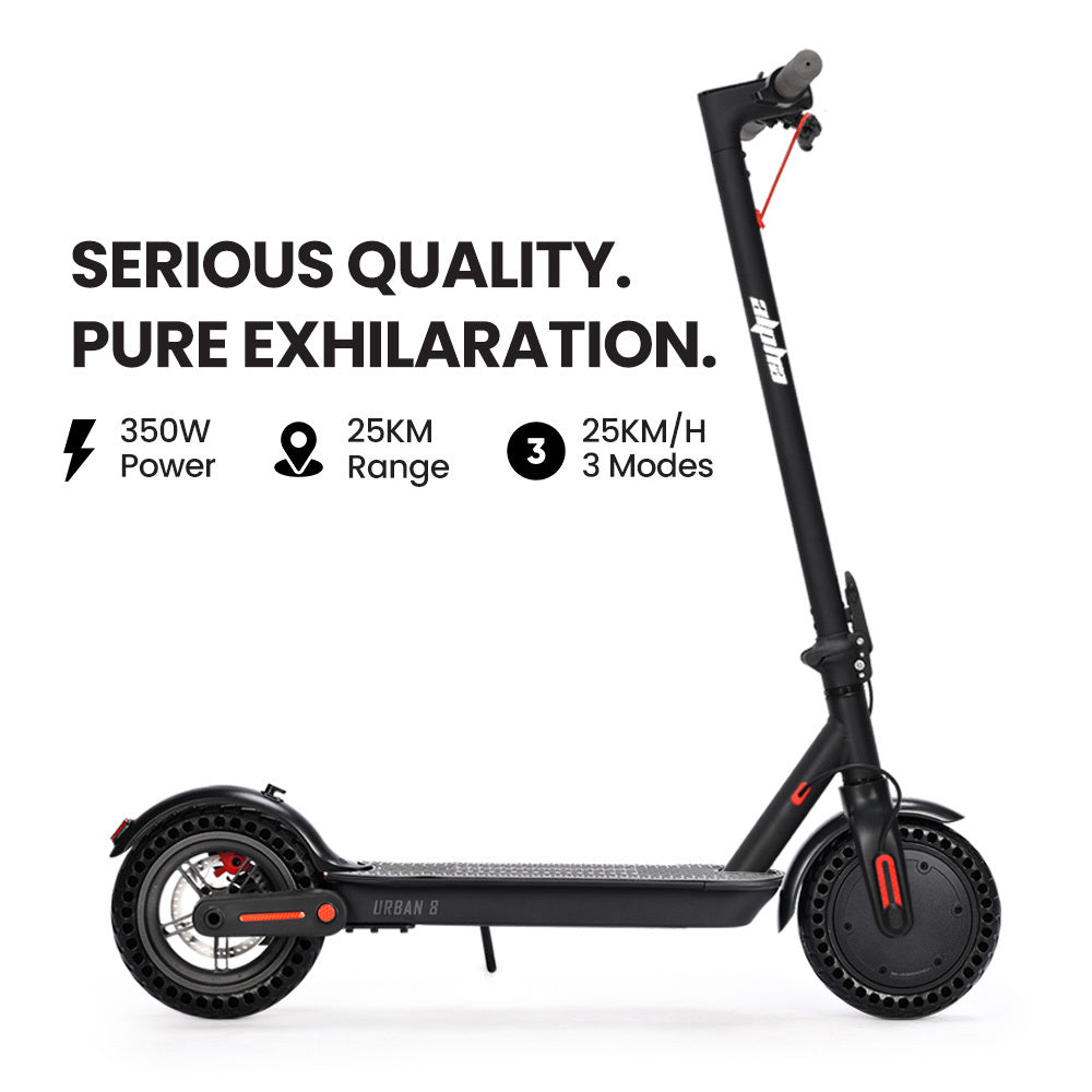 Urban Electric Scooter with 0.22m Wheels, 25km Range, 350W Motor, Foldable Design