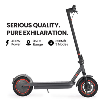 Urban Electric Scooter, 35km/h, 3-Speed, 0.25m Wheels, 35km Range, Grey