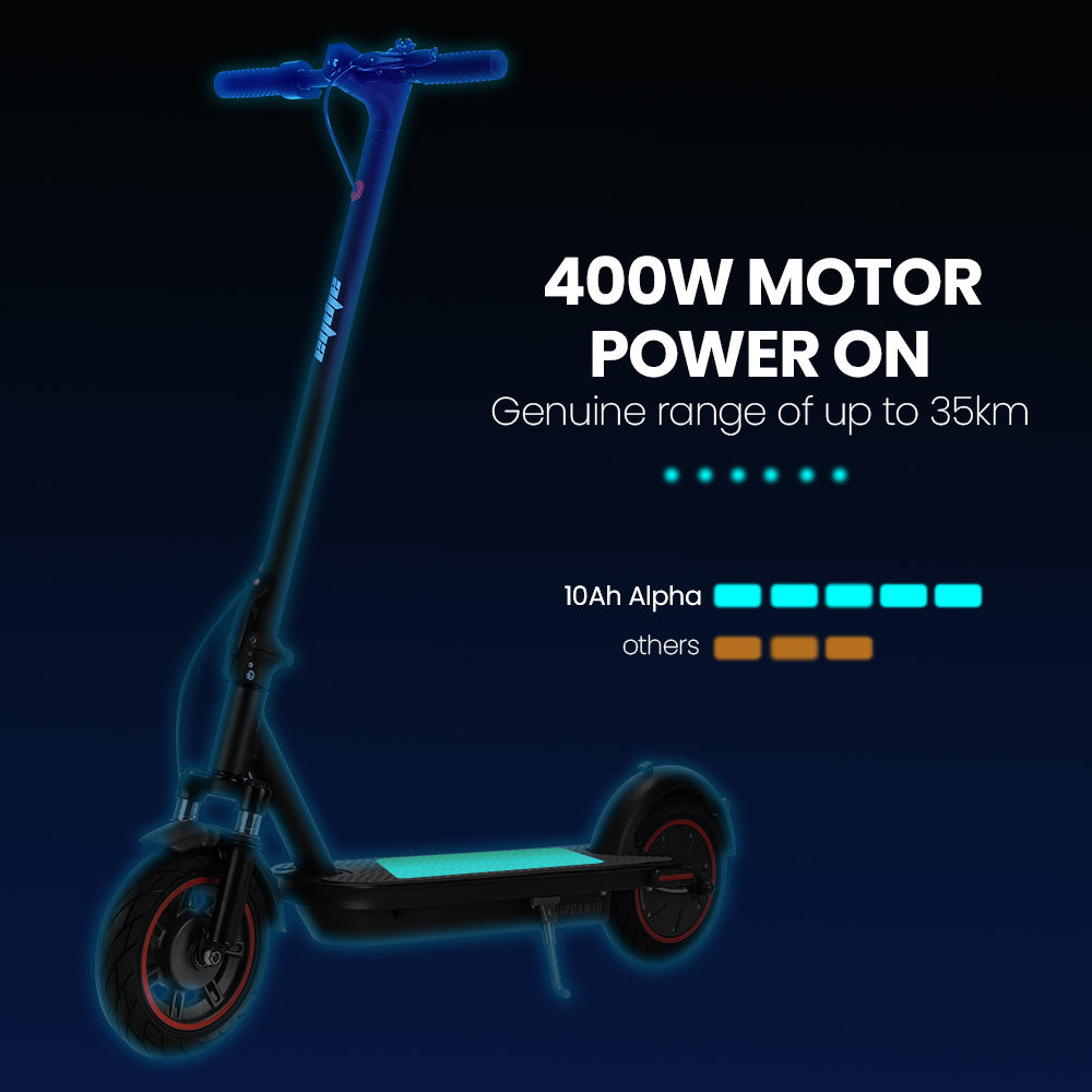 Urban Electric Scooter, 35km/h, 3-Speed, 0.25m Wheels, 35km Range, Grey