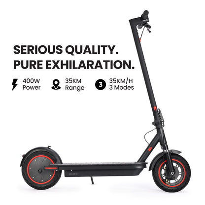 Electric Scooter with 0.25m Wheels, 35km/h Speed, 35km Range, Bluetooth App