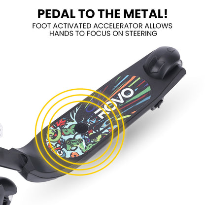 Kid's Electric Scooter, Adjustable Height, 8km/h, Brushless Motor, Multi-Color Lights