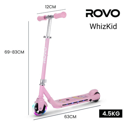 Kids Electric Scooter, 5-11 Years, Adjustable, Brushless Motor, 0.13m Tyres, Pink