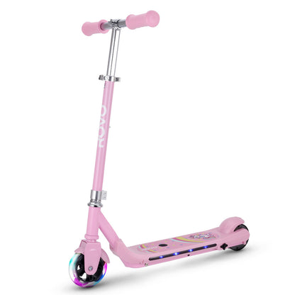 Kids Electric Scooter, 5-11 Years, Adjustable, Brushless Motor, 0.13m Tyres, Pink