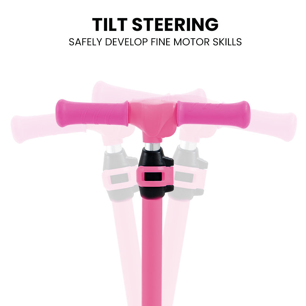 3-Wheel Electric Scooter for Kids, Ages 3-8, Adjustable, Folding, Pink