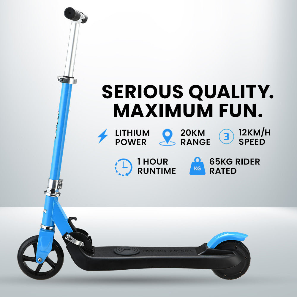 Kids Electric Scooter, Ages 5-11, Adjustable & Foldable, 12km/h, 0.14m Tires