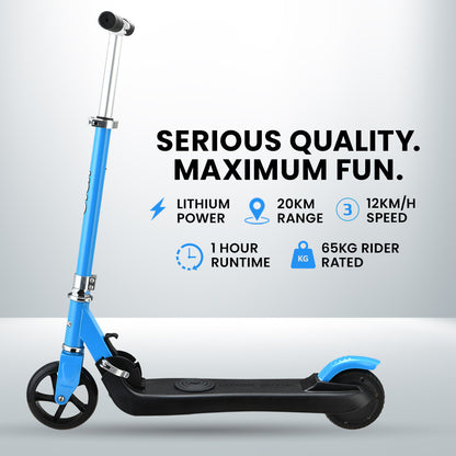 Kids Electric Scooter, Ages 5-11, Adjustable & Foldable, 12km/h, 0.14m Tires