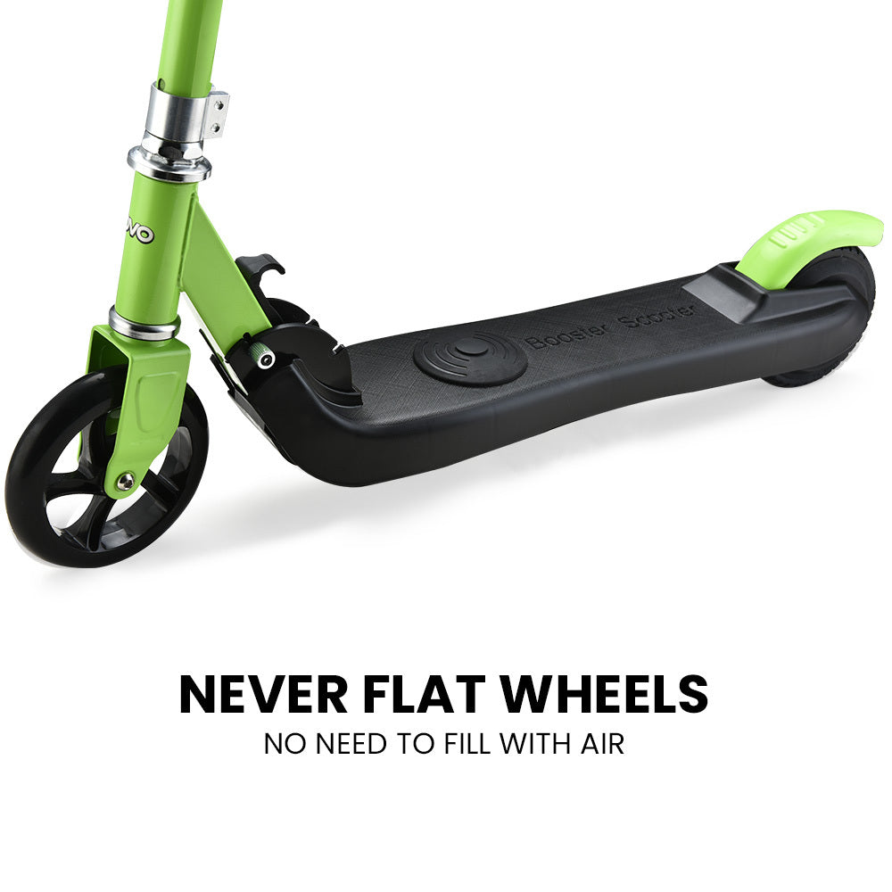 Kids Electric Scooter, Adjustable Height, Foldable, 12 km/h, 5-11 Years, Green