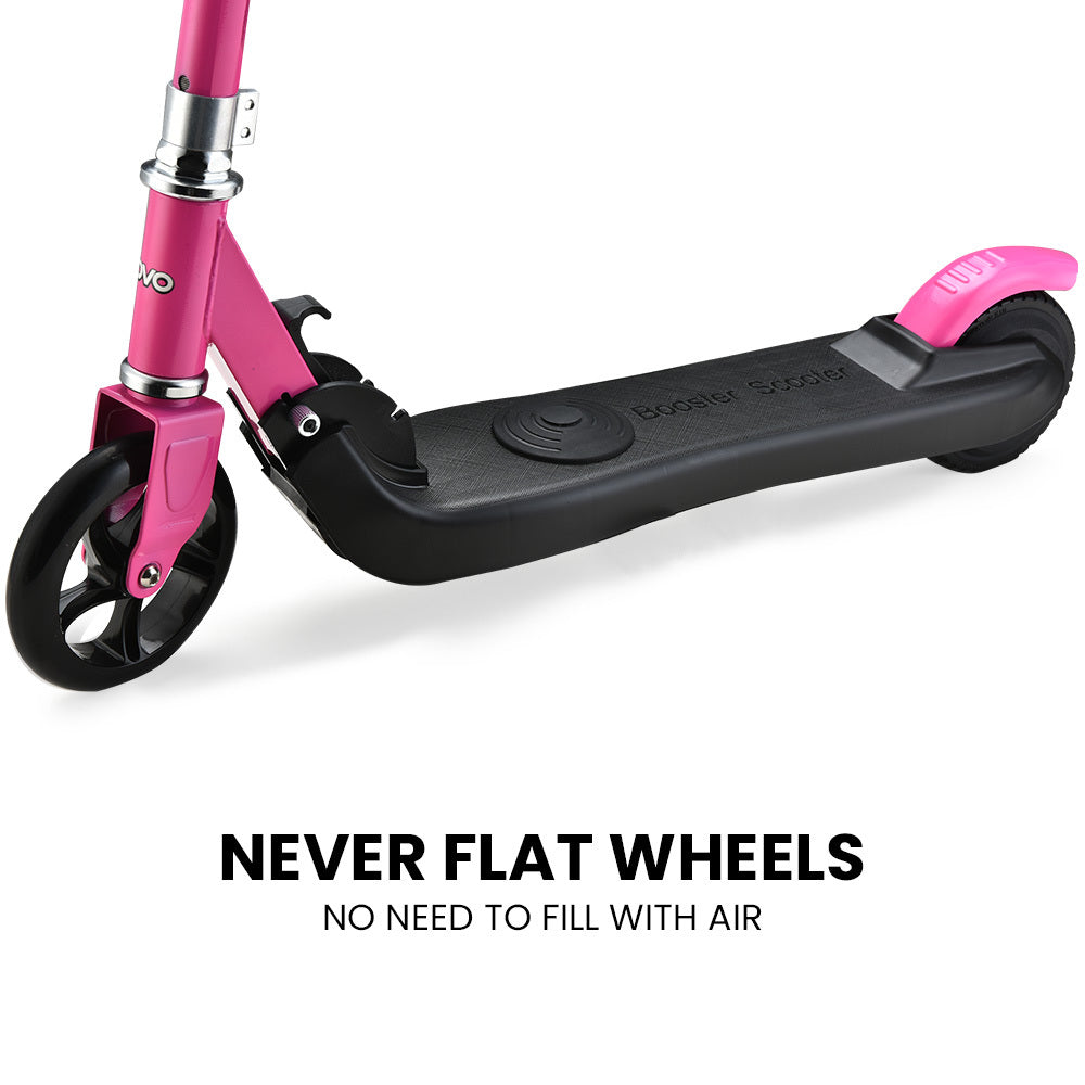 Foldable Electric Scooter for Kids, Adjustable Height, 12km/h, Pink, Ages 5-11