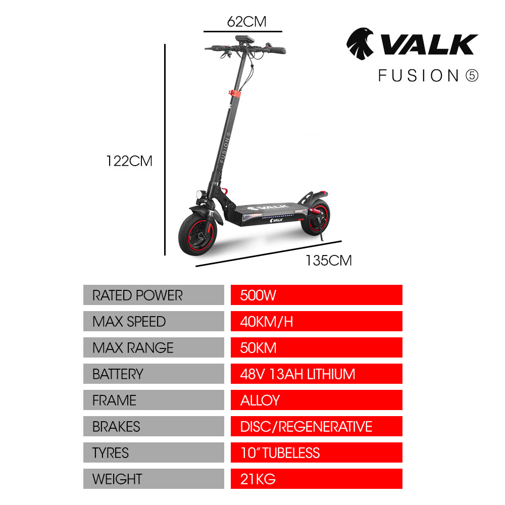 High-Performance Electric Scooter, 500W Motor, 50km Range, 40km/h, 0.25m Tyres