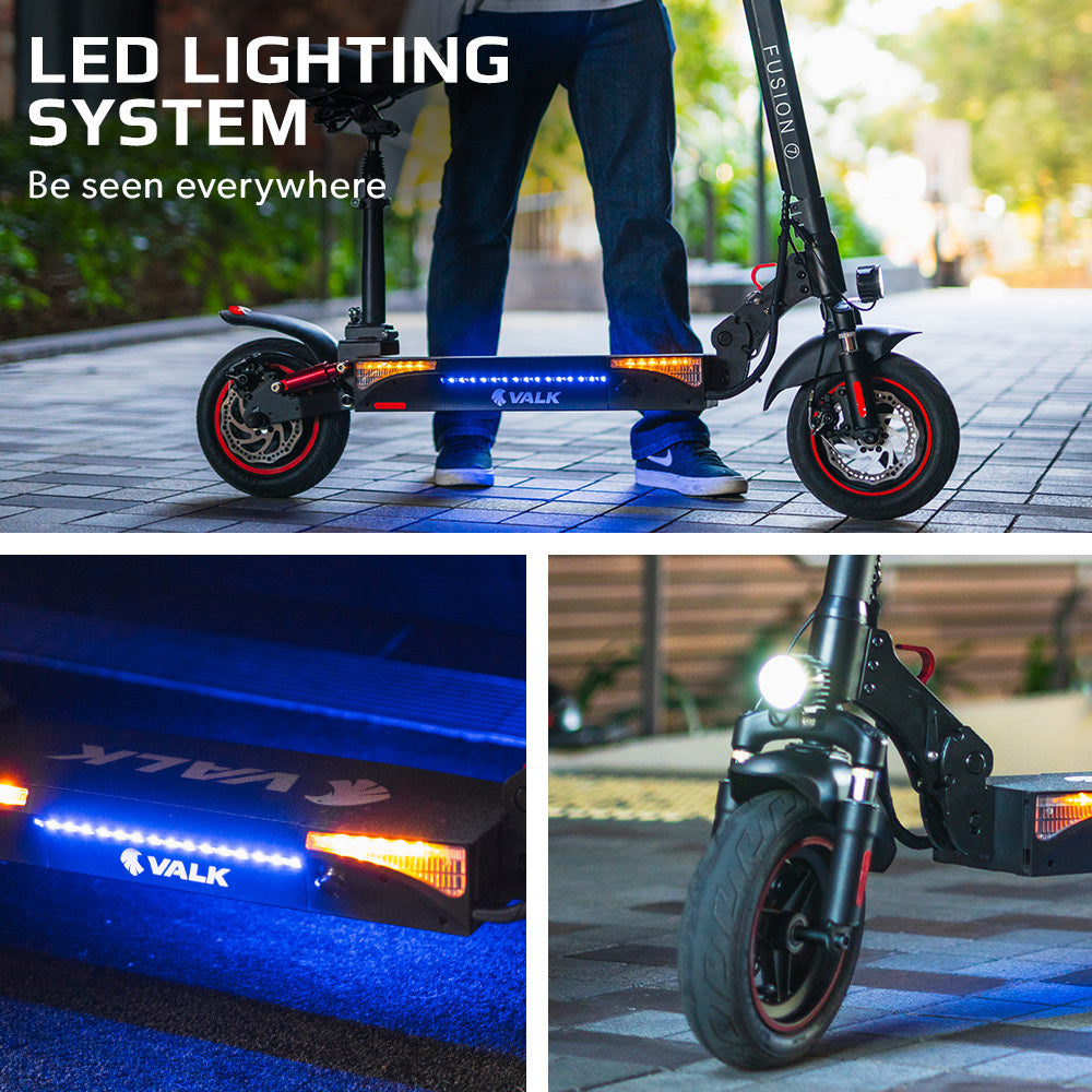 Electric Scooter with Seat, 800W Motor, 48V Battery, 50km Range, 0.25m Tires