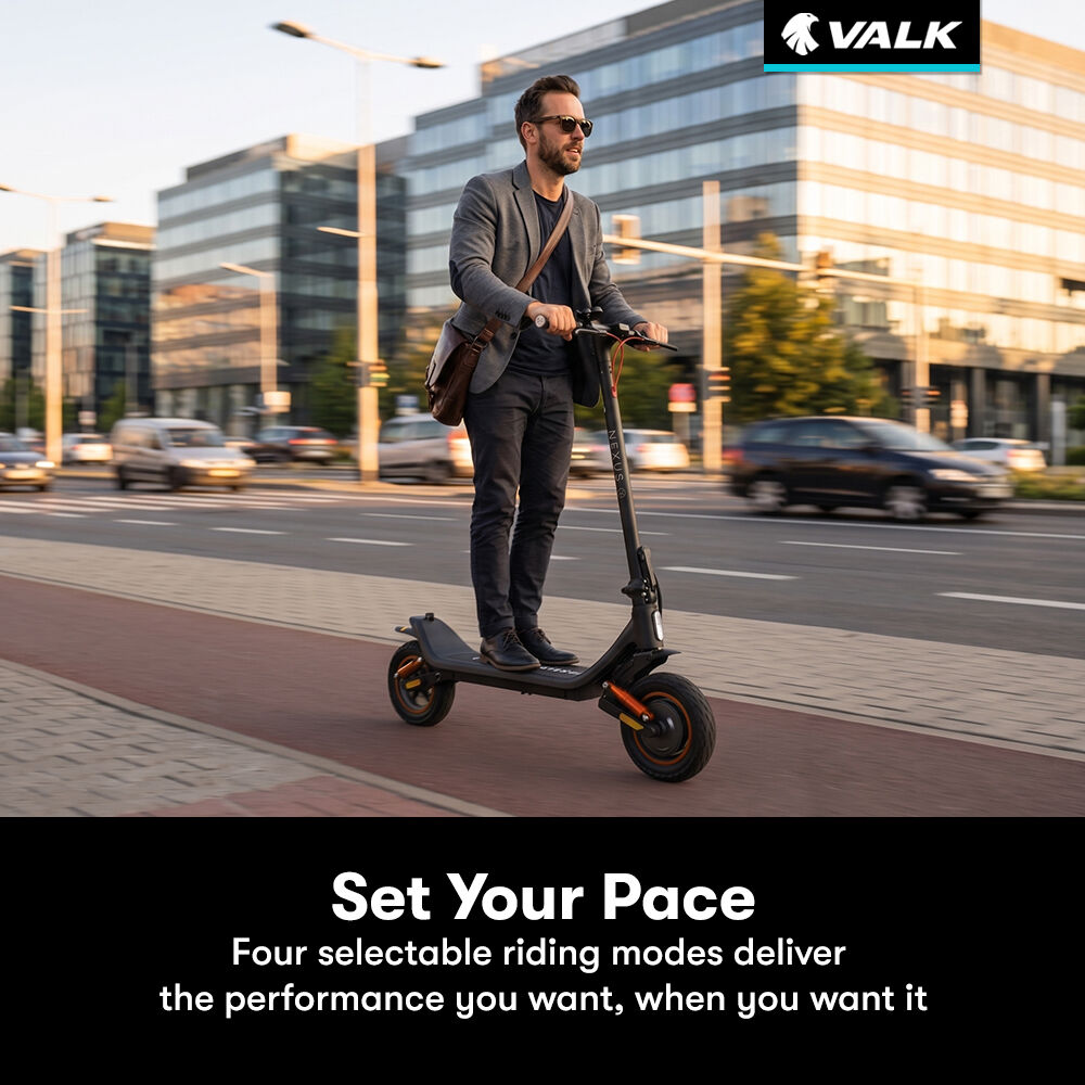 Nexus 7 Electric Scooter, 500W, AU Compliant, 30km Max Range, 10 inch Tyres, Suspension, Motorised Folding Commuter eScooter for Adults