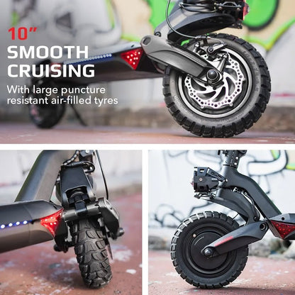Extreme Hill Climbing Electric Scooter with Dual 800W Motors, 60km Range