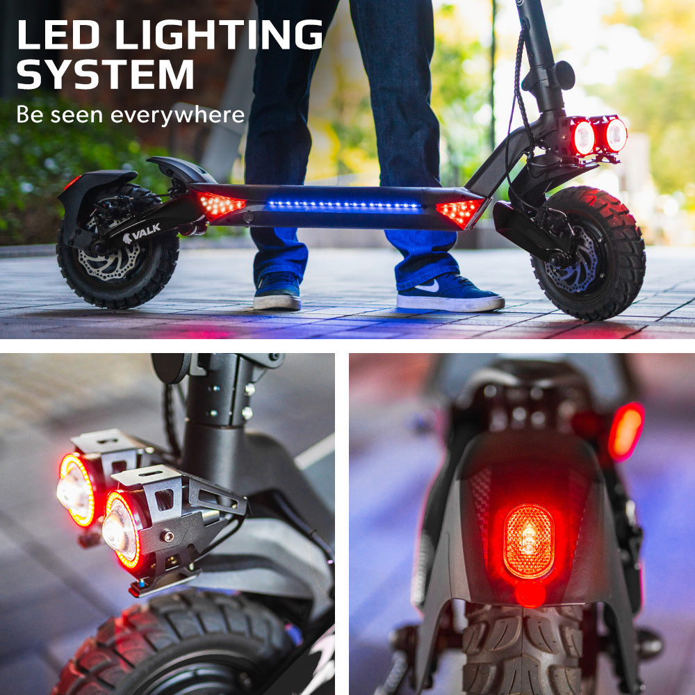 Extreme Hill Climbing Electric Scooter with Dual 800W Motors, 60km Range