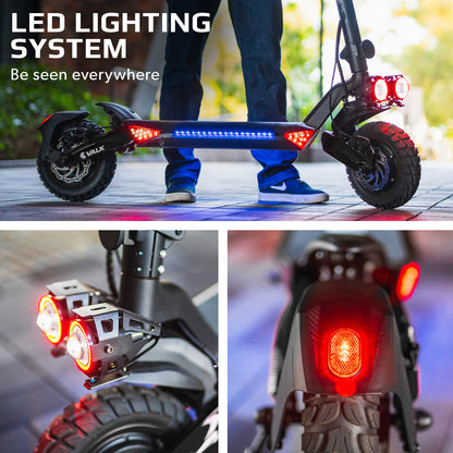 Extreme Hill Climbing Electric Scooter with Dual 800W Motors, 60km Range