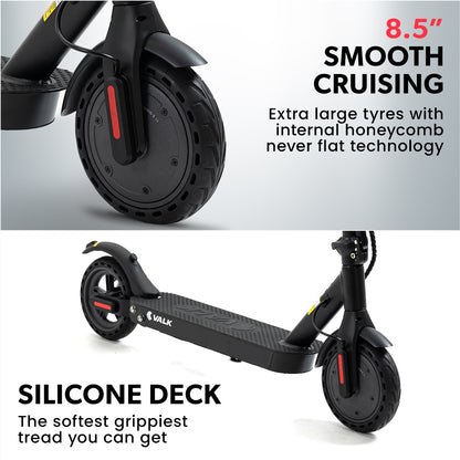 400W Electric Scooter for Adults, 25km Range, Dual Suspension, Black