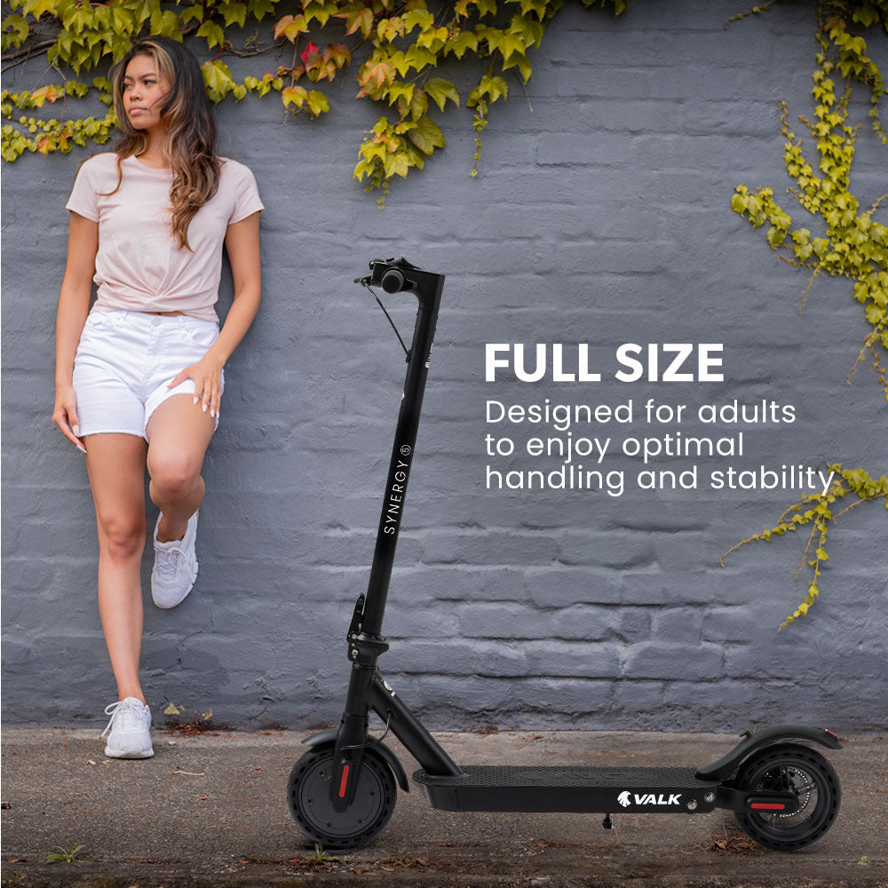 400W Electric Scooter for Adults, 25km Range, Dual Suspension, Black