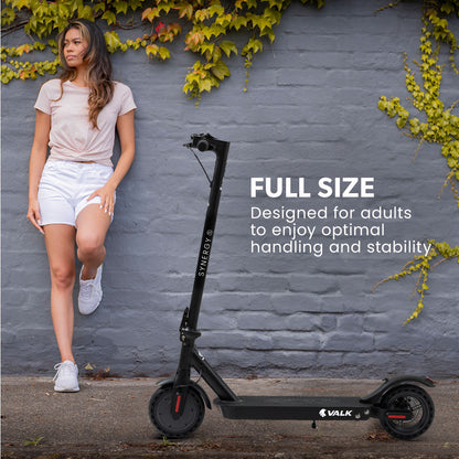 400W Electric Scooter for Adults, 25km Range, Dual Suspension, Black