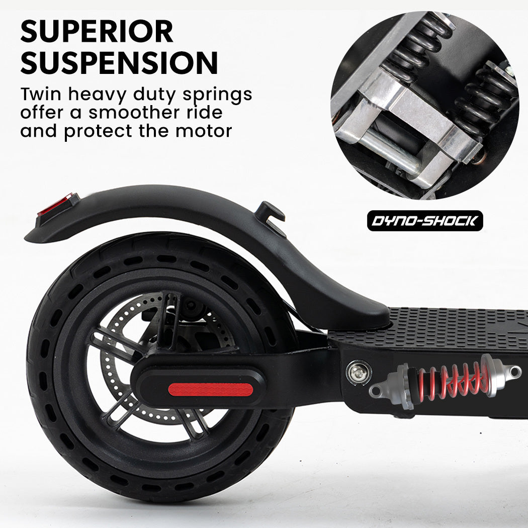 400W Electric Scooter for Adults, 25km Range, Dual Suspension, Black