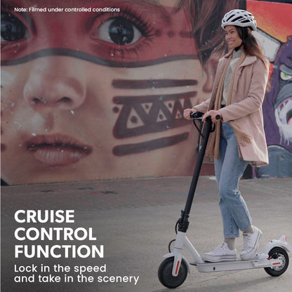 400W Electric Scooter for Adults, with Suspension and 25km Range, White