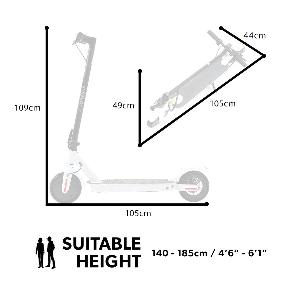 400W Electric Scooter for Adults, with Suspension and 25km Range, White