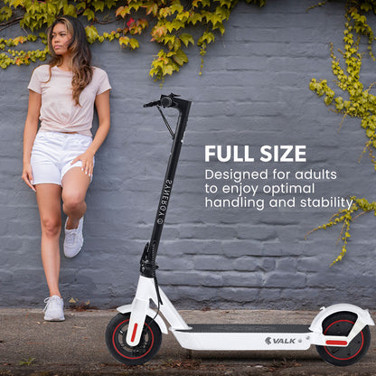 Electric Scooter 500W 15Ah, 40km Range, Foldable Design, White