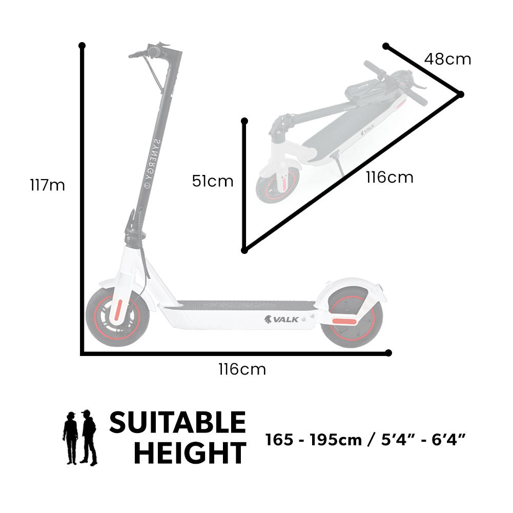 Electric Scooter 500W 15Ah, 40km Range, Foldable Design, White