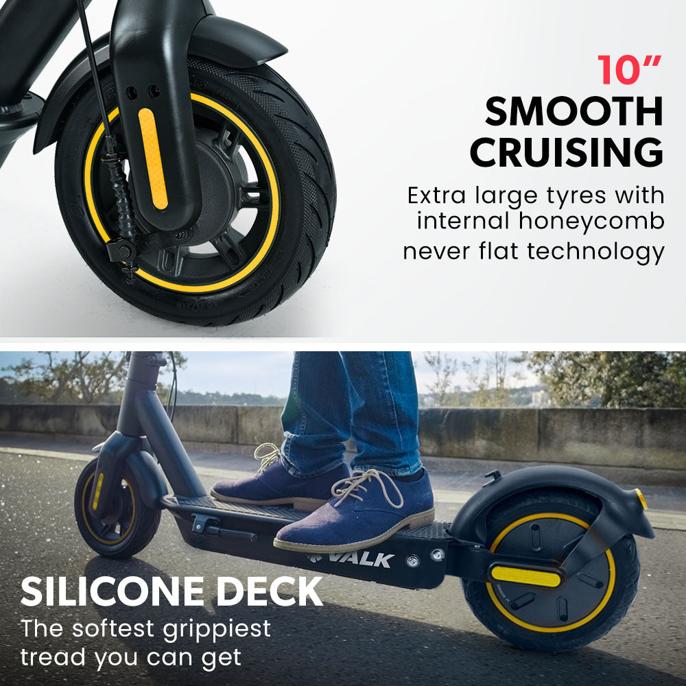 High-Performance Electric Scooter 500W, 15Ah, 40km Range, 18kg, Black/Yellow