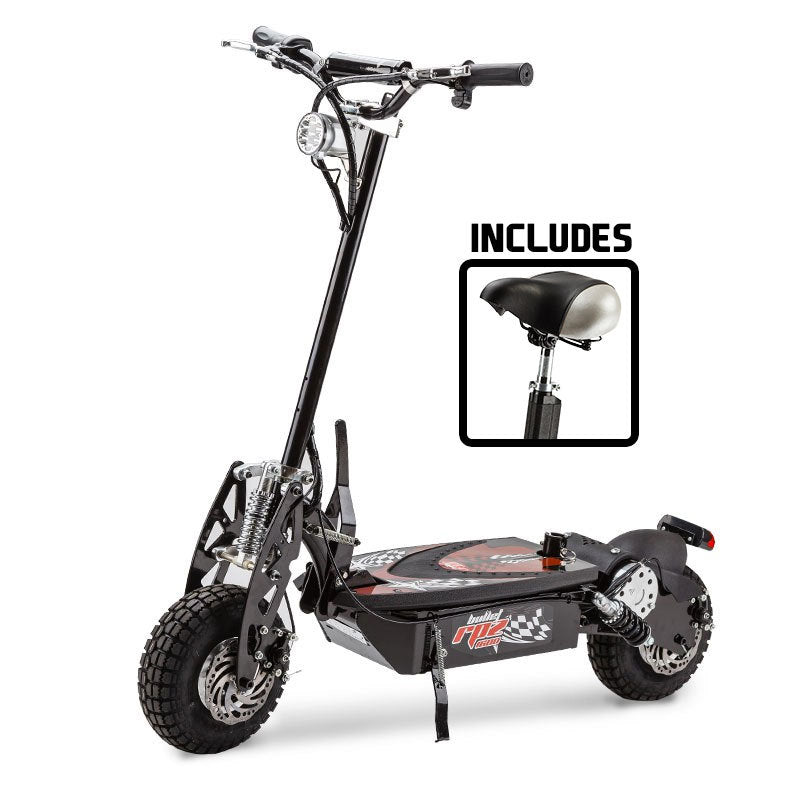 48V 1000W Folding Electric Scooter w/ LED, 50km/h Speed, 0.25m Tyres